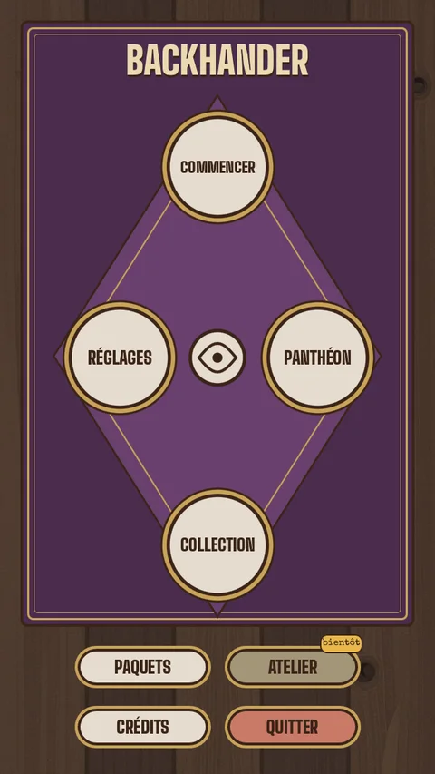 Menu principal