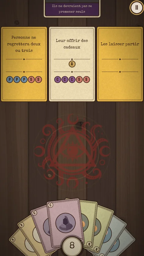 Options d’une carte